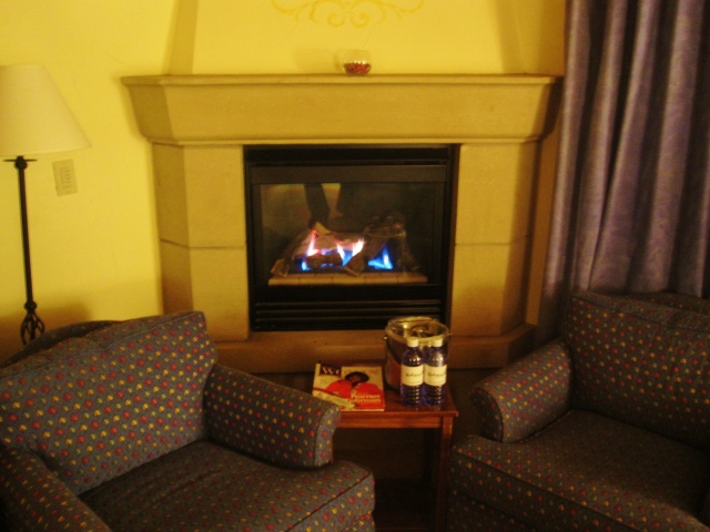 My fireplace.