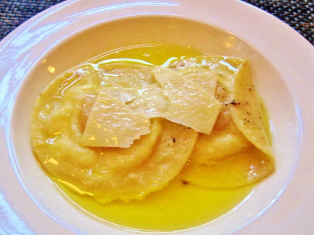 Egg Ravioli at Prima Ristorante