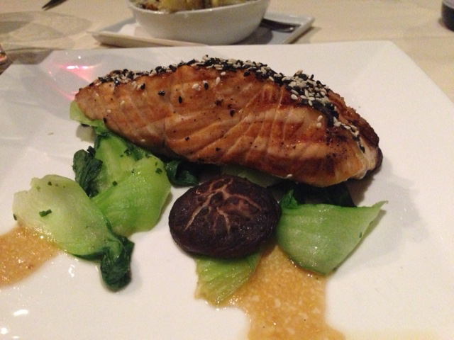 Grilled Salmon with Bok Choy MK