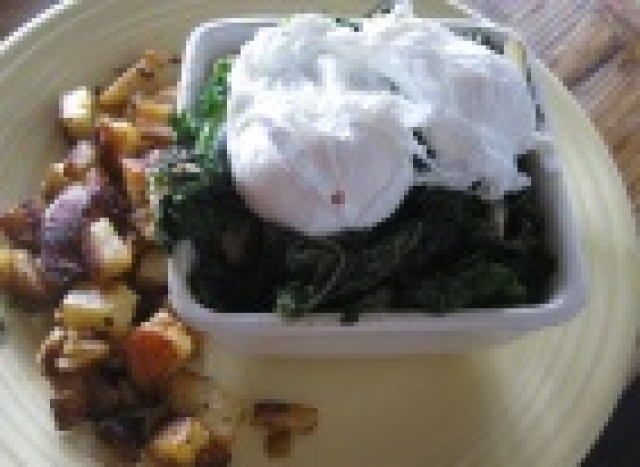 Local's Poached Eggs and Kale