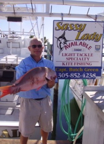 Charles Greenfield with Mutton Snapper from Sassy Lady