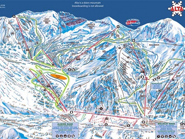 Alta Ski Area • Trail Map 