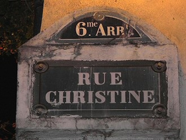 Rue Christine Street Sign