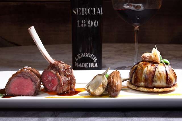 Grilled Lamb Chop Medaillons at Plume