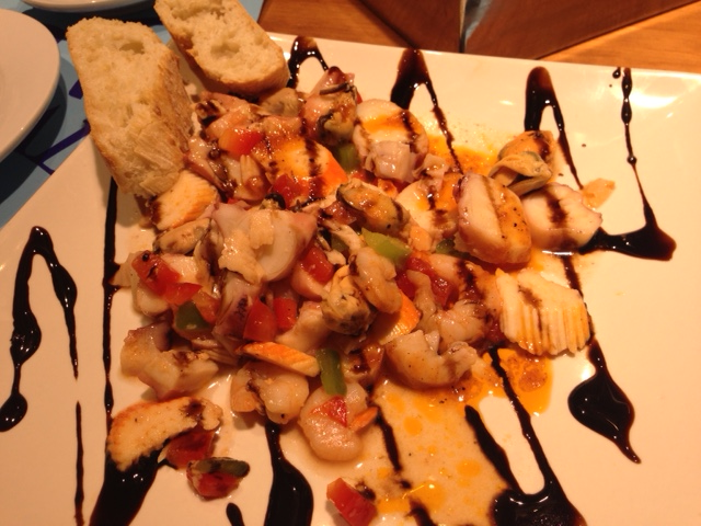 Barcelona Spain  Boqueria Market  Seafood Salad