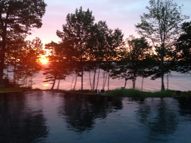 Infinitity Pool Sunrise - Inn at Ocean's Edge - Lincolnville, Maine